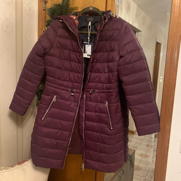 NWT- Heathcote Quilted Coat Burgundy - Picture 6 of 8
